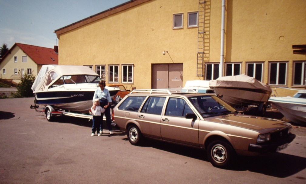 Passat B2 mit Sportboot