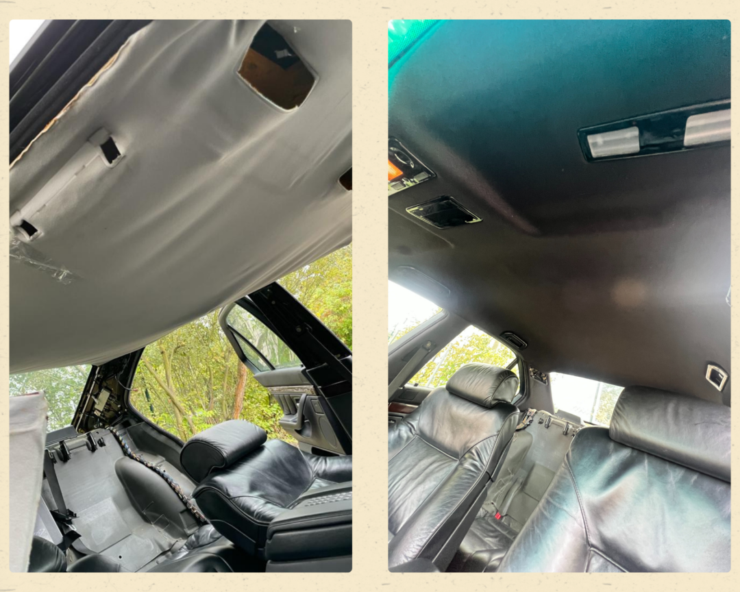 Innenhimmel neu beziehen BMW E38