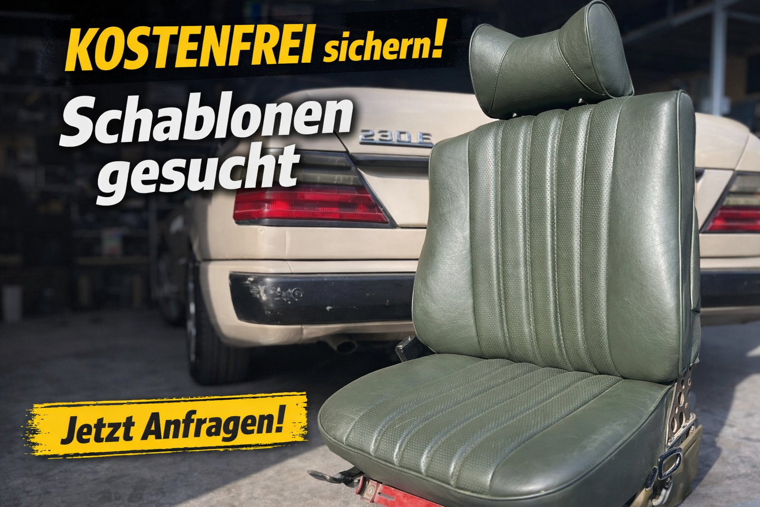 Gratis Sitzbezüge Aktion – Jetzt teilnehmen Schablonen gesucht – kostenfreie Sitzbezüge und Teppiche sichern