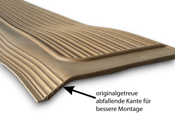 Gummi Einstiegsleisten Schweller für Mercedes SL107 R107/W107 dattel