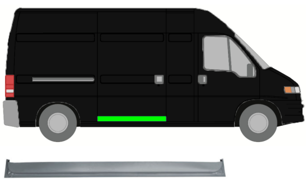 Schiebetür innen für Fiat Ducato langer Radstand 1994 - 2006 rechts