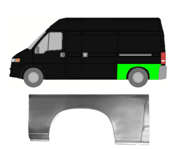 Radlauf für Fiat Ducato 1994 - 2006 links