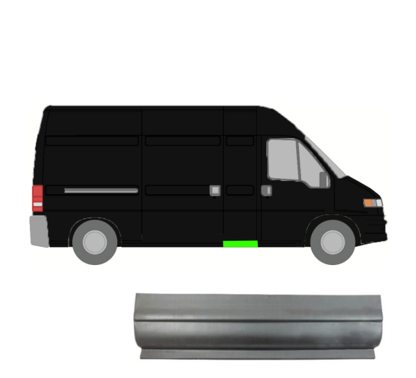 Schweller hinter Vordertür für Fiat Ducato 1994 - 2006