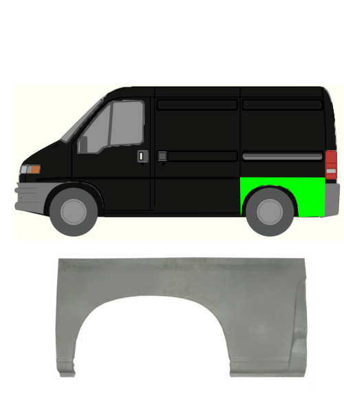 Kotflügel für Fiat Ducato 1994 - 2006 kurzer Radstand hinten links