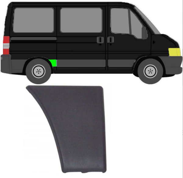 Kotlügel Seitenleiste für Fiat Ducato 2002 - 2006 rechts