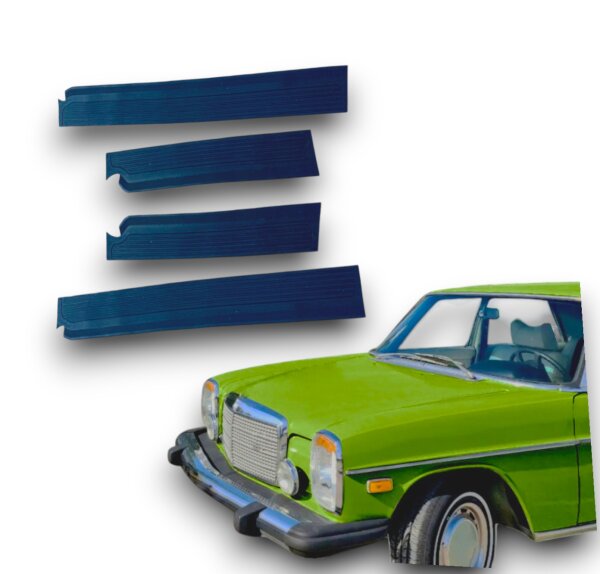Gummi Einstiegsleisten Schweller Beläge für Mercedes W115/W114 /8 blau