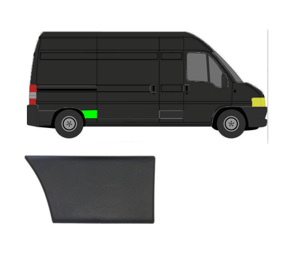 Kotflügel Seitenleiste für Fiat Ducato 2002 - 2006 hinten rechts