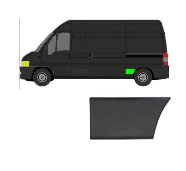 Kotflügel Seitenleiste für Fiat Ducato 2002 - 2006 hinten links