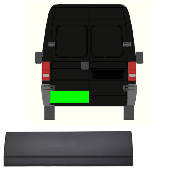 Türleiste für Fiat Ducato 2002 - 2006 hinten links