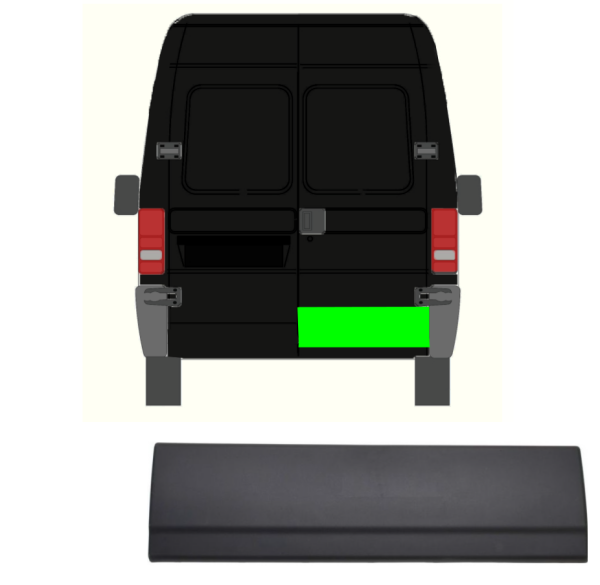 Türleiste für Fiat Ducato 2002 - 2006 hinten rechts