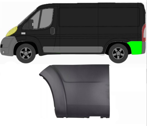 Kotflügel Seitenleiste für Fiat Ducato 2006 - 2014 hinten links