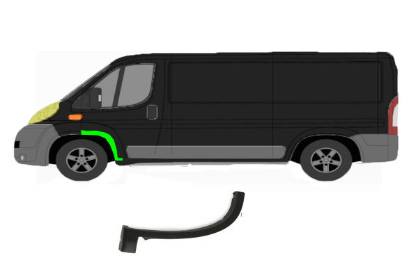 Kotflügel Seitenleiste für Fiat Ducato 2006 - 2014 hinten links