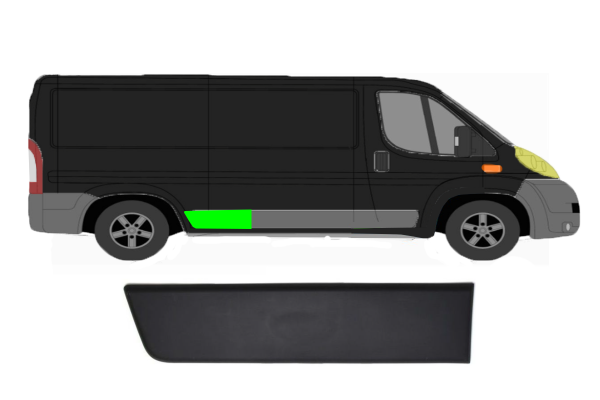 Seitenleiste für Fiat Ducato 2006 - 2014 hinten rechts