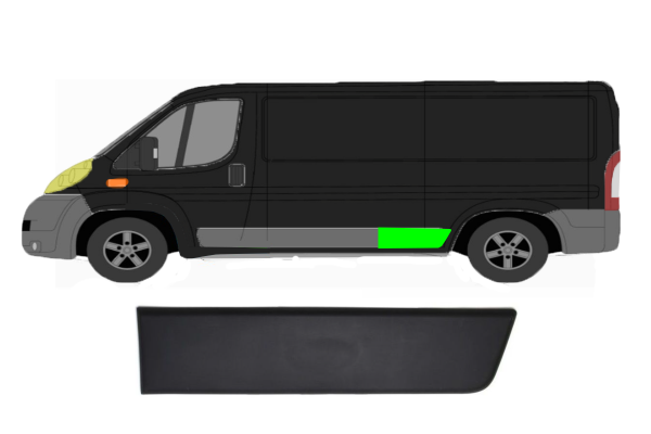 Seitenleiste für Fiat Ducato 2006 - 2014 hinten links