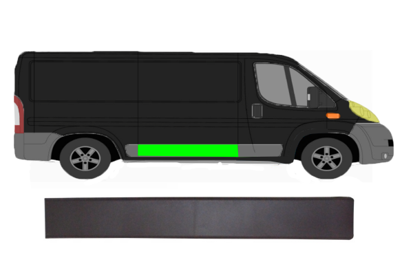 Mittlere Seitenleiste für Fiat Ducato 2006 - 2014 rechts