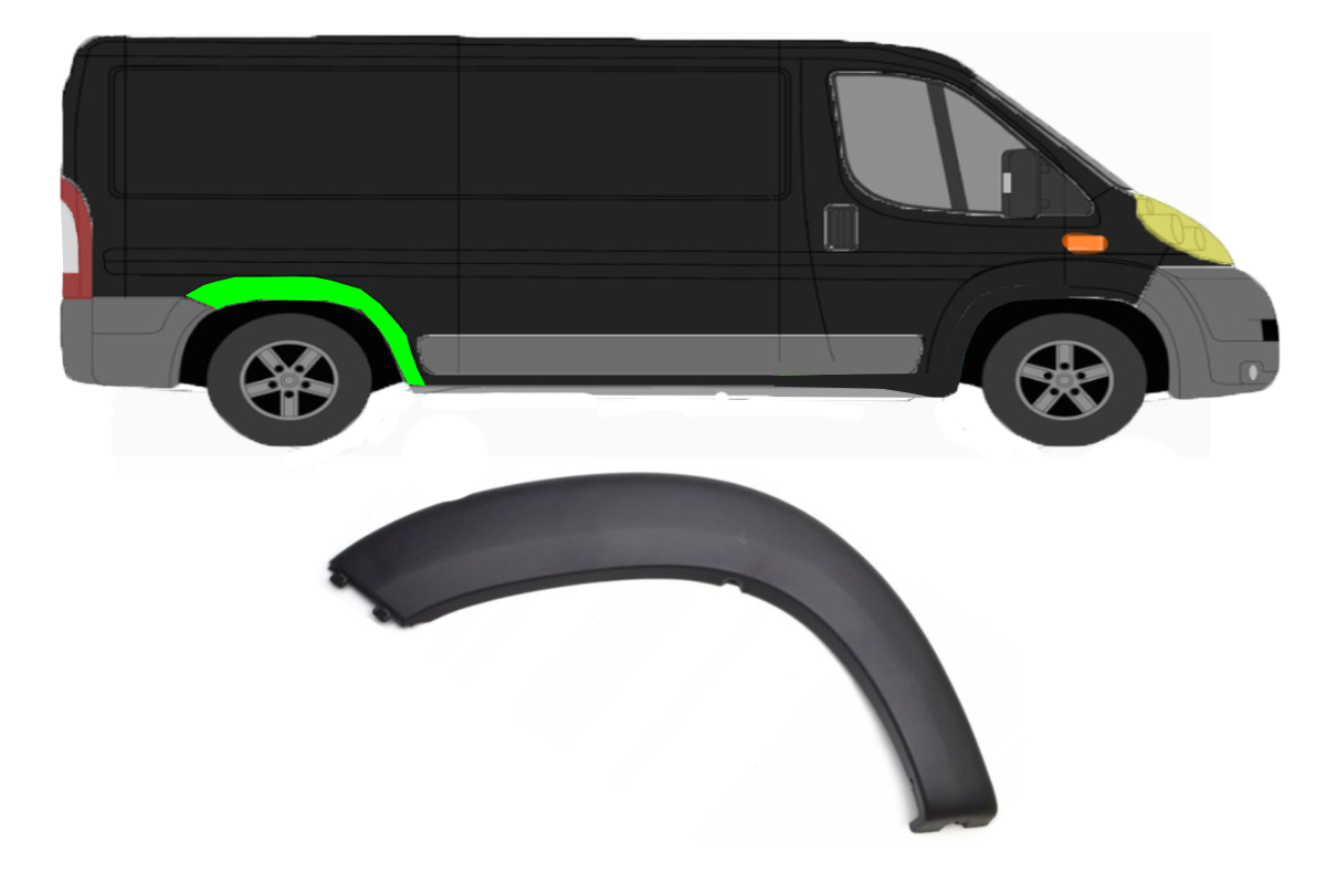 Kühlergrill Für FIAT Ducato 2006-2014 - Kunststoff Ersatz Von Polcar