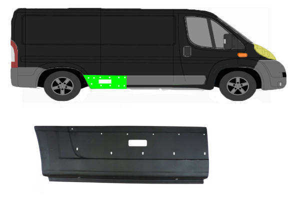 Kotflügel für Fiat Ducato 2006 - 2014 hinten rechts