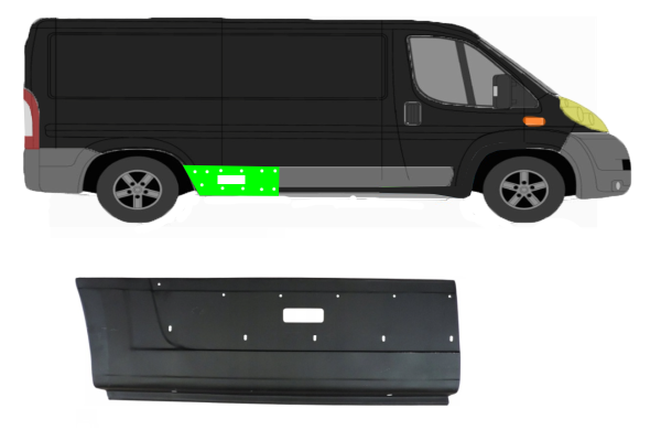 Kotflügel für Fiat Ducato LWB 2006 - 2014 hinten rechts
