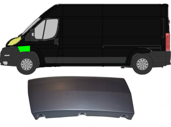 Kotflügel Seitenleiste für Fiat Ducato 2006 - 2014 vorne links