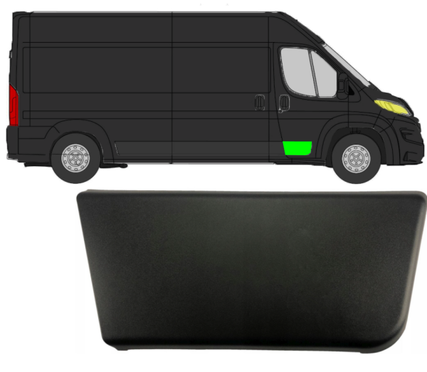 Seitenleiste vordere Tür für Fiat Ducato 2018 - 2021 rechts