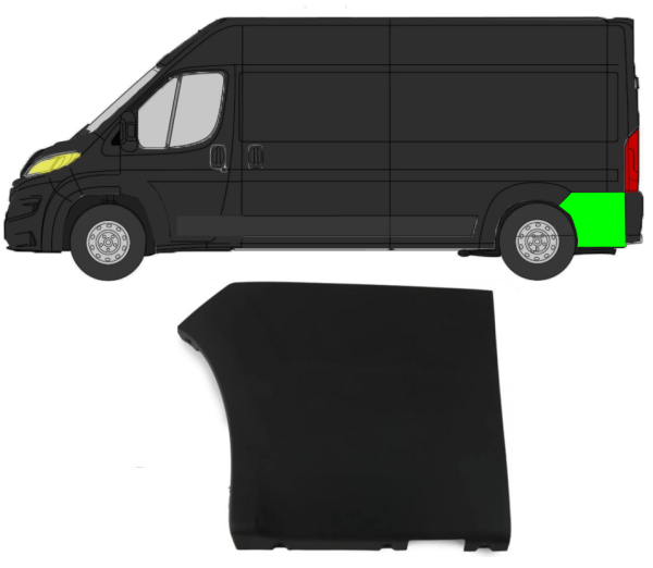 Seitenleiste Kotflügel für Fiat Ducato 2018 - 2021 hinten links