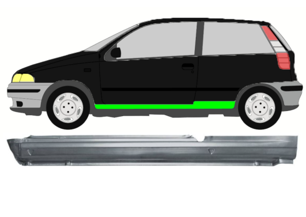 Türschweller für Fiat Punto I 3 Türer 1993 - 1999 links