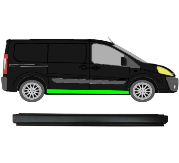 Vollschweller für Citroen Jumpy Dispatch 2007 - 2016 langer Radstand rechts