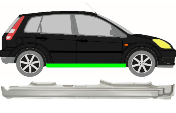 Vollschweller für Ford Fiesta 2002 - 2008 5 Türer rechts