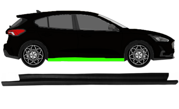 Schweller für Ford Focus 2018 - 2021 rechts