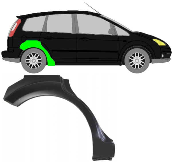 Radlauf für Ford Focus C MAX 2003 - 2007 rechts