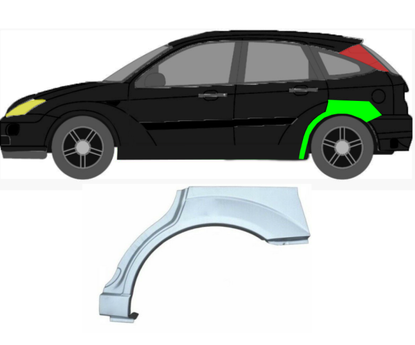 Radlauf für Ford Focus MK 1 1998 - 2007 5 Türer links