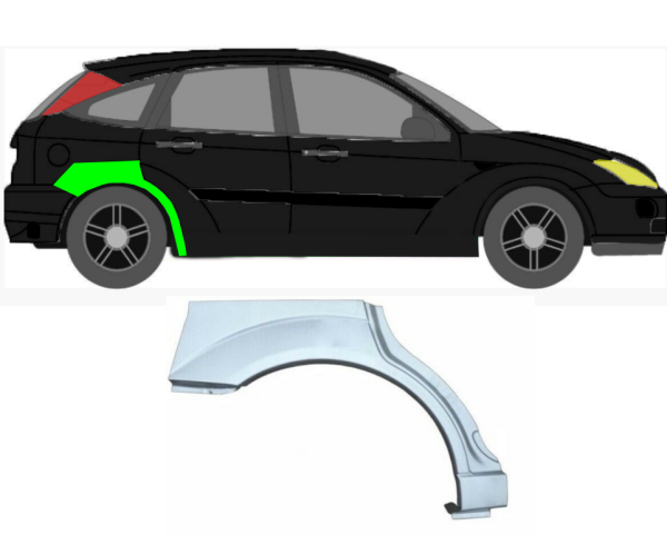 Radlauf für Ford Focus MK 1 1998 - 2007 5 Türer rechts