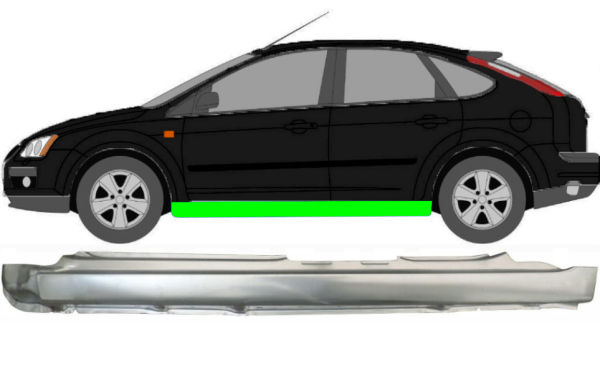 Vollschweller für Ford Focus MK 2 2003 - 2008 links