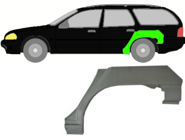 Radlauf für Ford Mondeo 1993 - 2000 Kombi links