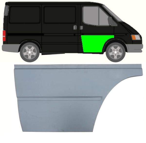 Seitenleiste vordere Tür für Ford Transit 1985 - 2000 rechts