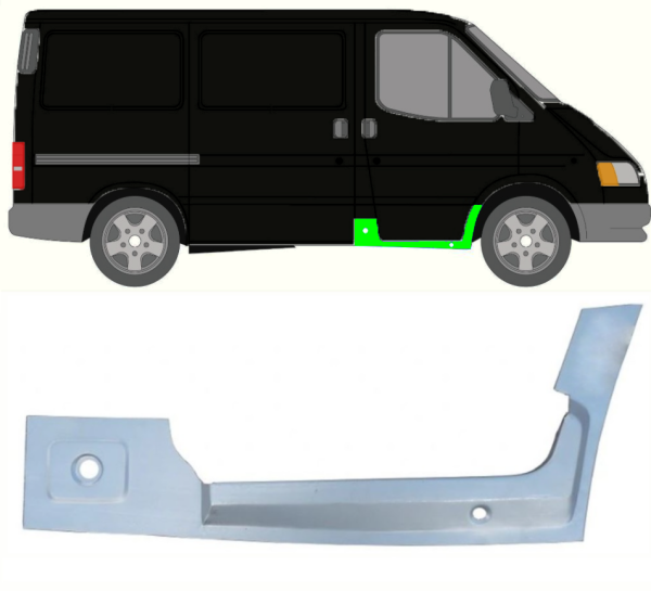 Schweller innen für Ford Transit 1991 - 2000 vorne rechts