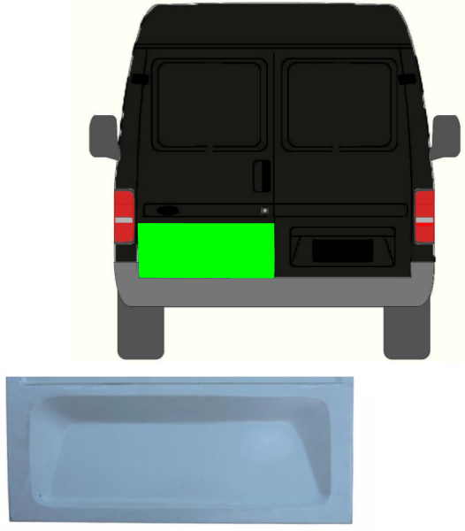 Türleiste für Ford Transit 1985 - 2000 hinten links