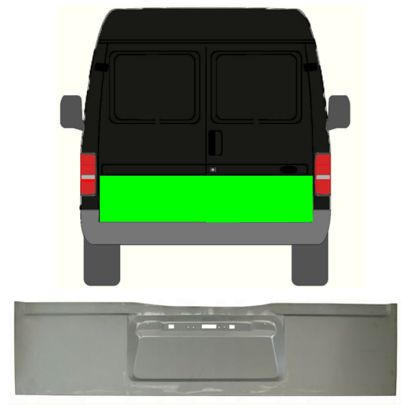 Türleiste für Ford Transit 1985 - 2000 hinten