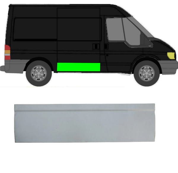 Schiebetür außen für Ford Transit kurzer Radstand 2000 - 2013 rechts