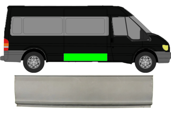 Seitenleiste außen für Ford Transit 2000 - 2013 rechts