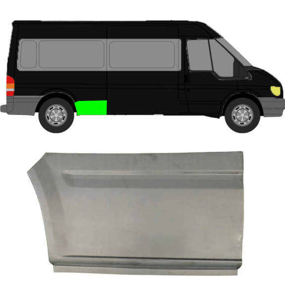 Kotflügel für Ford Transit langer Radstand 2000 - 2013 hinten rechts