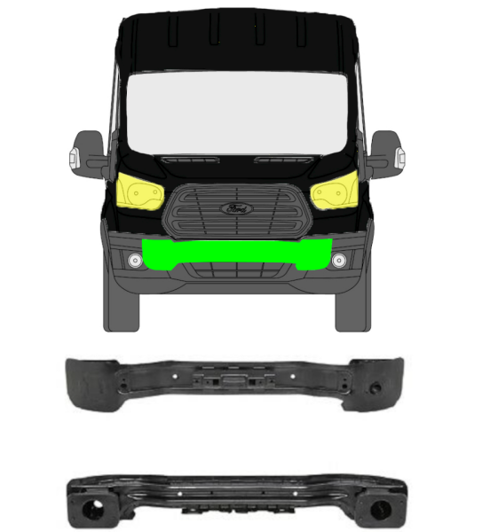 Stoßstangenverstärkung für Ford Transit 2014 - 2019 vorne