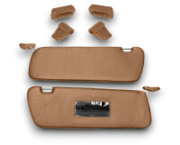 Sonnenblenden Sunvisor Paar mit Stangen + Clips für Mercedes SL 107 dattel Rechtslenker