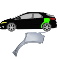 Radlauf für Honda Civic 5 Türer 2005 - 2011 links