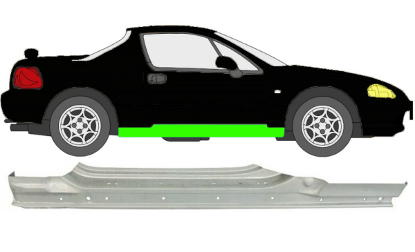 Schweller für Honda Civic CRX Del Sol 1992 - 1998 rechts