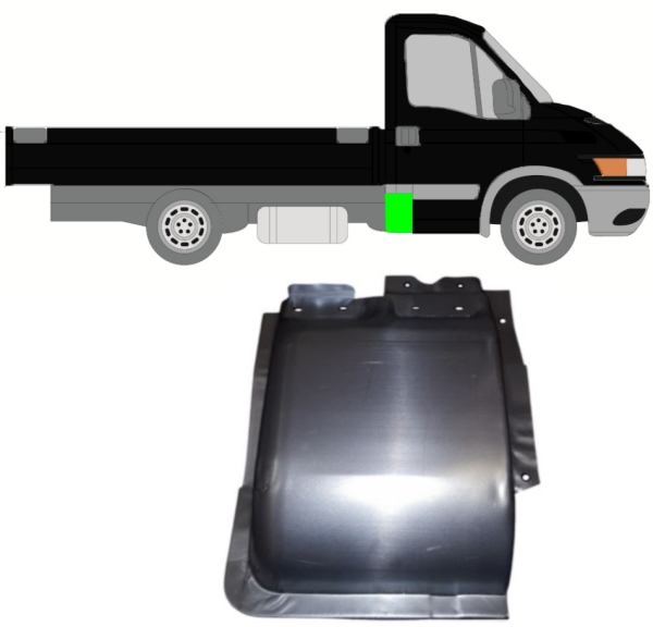 Seitenleiste für Iveco Daily Einzelkabine 1999 - 2012 rechts