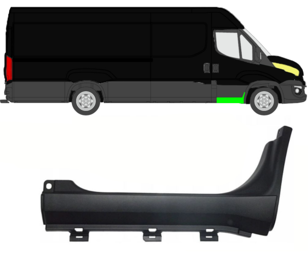 Eintrittsleiste für Iveco Daily 2014 - 2021 vorne rechts