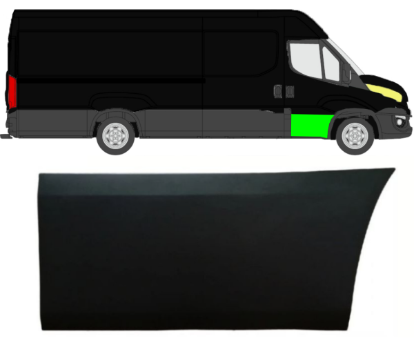 Türseitenleiste für Iveco Daily 2014 - 2021 vorne rechts