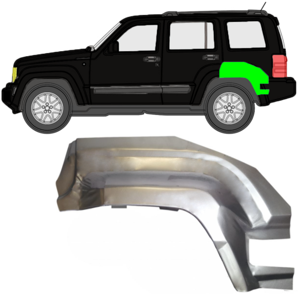 Radlauf für Jeep Liberty 2008 - 2013 hinten links