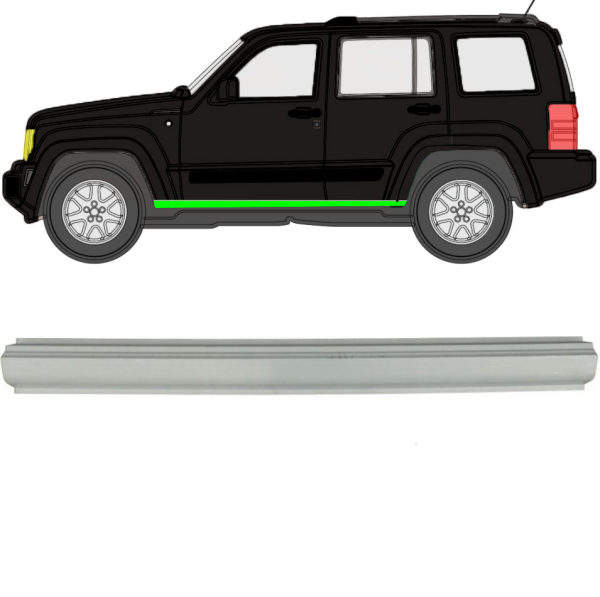 Schweller für Jeep Liberty 2008 - 2013 links